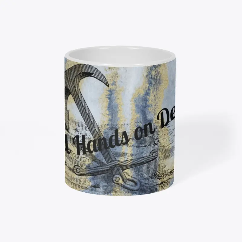 All Hands on Deck Boating Mug-  Anchor